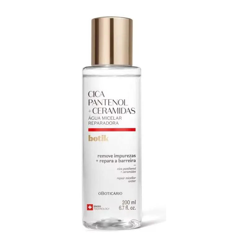 Água Micelar Reparadora Botik Cica Pantenol Ceramidas 200ml